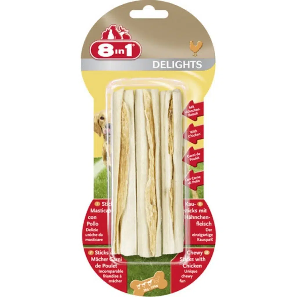 8in1 Delight Sticks 3 Lü Köpek Ödülü 75 Gr