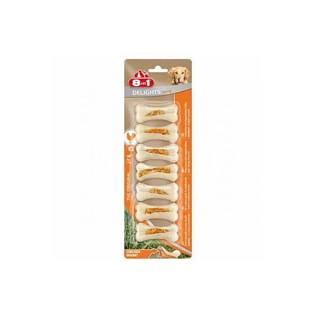 8in1 Delights Köpek İçin Ağız Bakım Kemiği XS 7 Adet 140 Gr