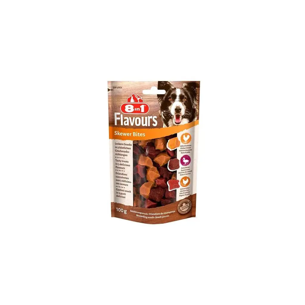 8in1 Flavours Skewer Bites Köpek Ödülü 100 Gr