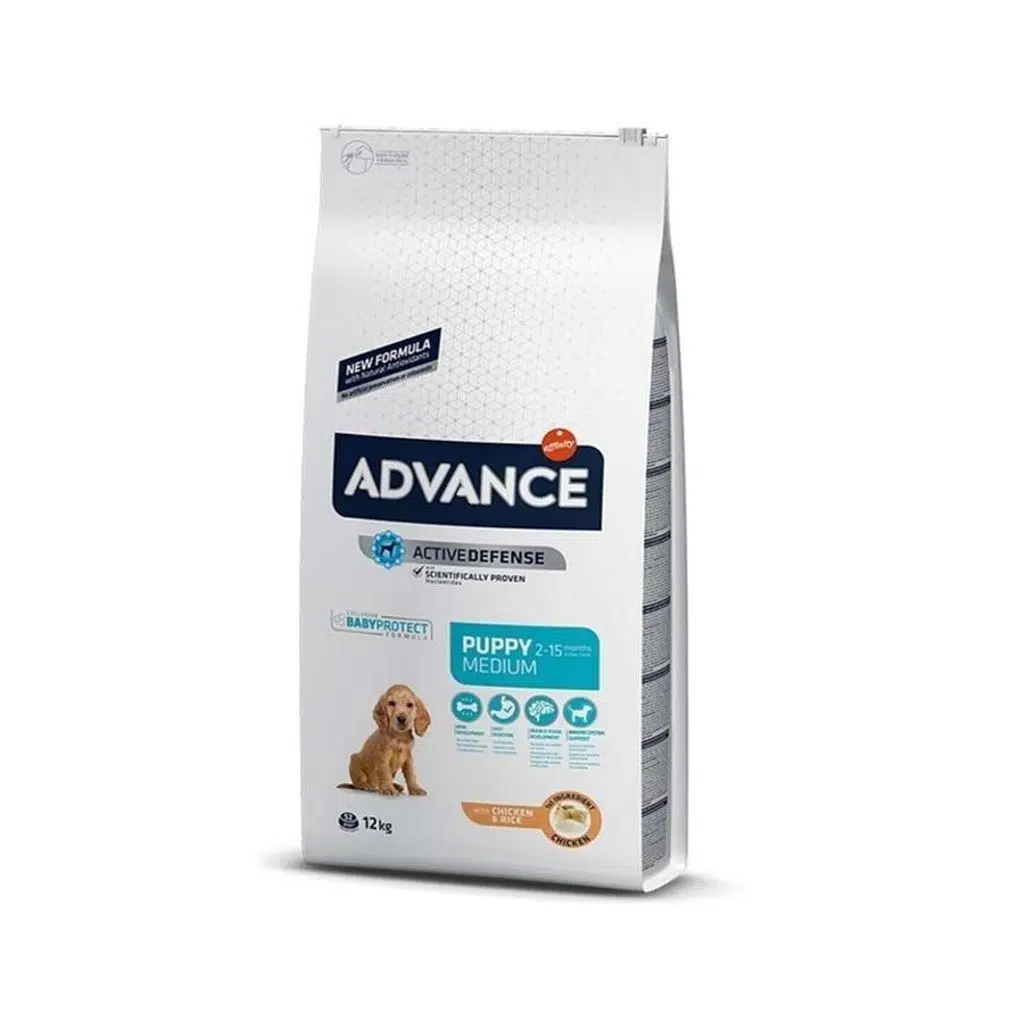 Advance Puppy Medium Tavuklu Orta Irk Yavru Köpek Maması 12 KG