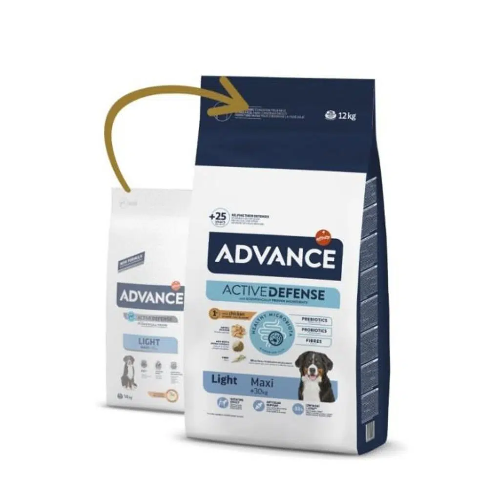 Advance Maxi Light Tavuk ve Pirinçli Kilolu Büyük Irk Yetişkin Köpek Maması 12 kg