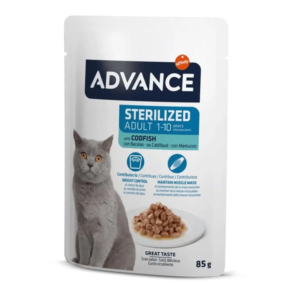Advance Morina Balıklı Pouch Kısırlaştırılmış Yetişkin Kedi Konservesi 85 gr