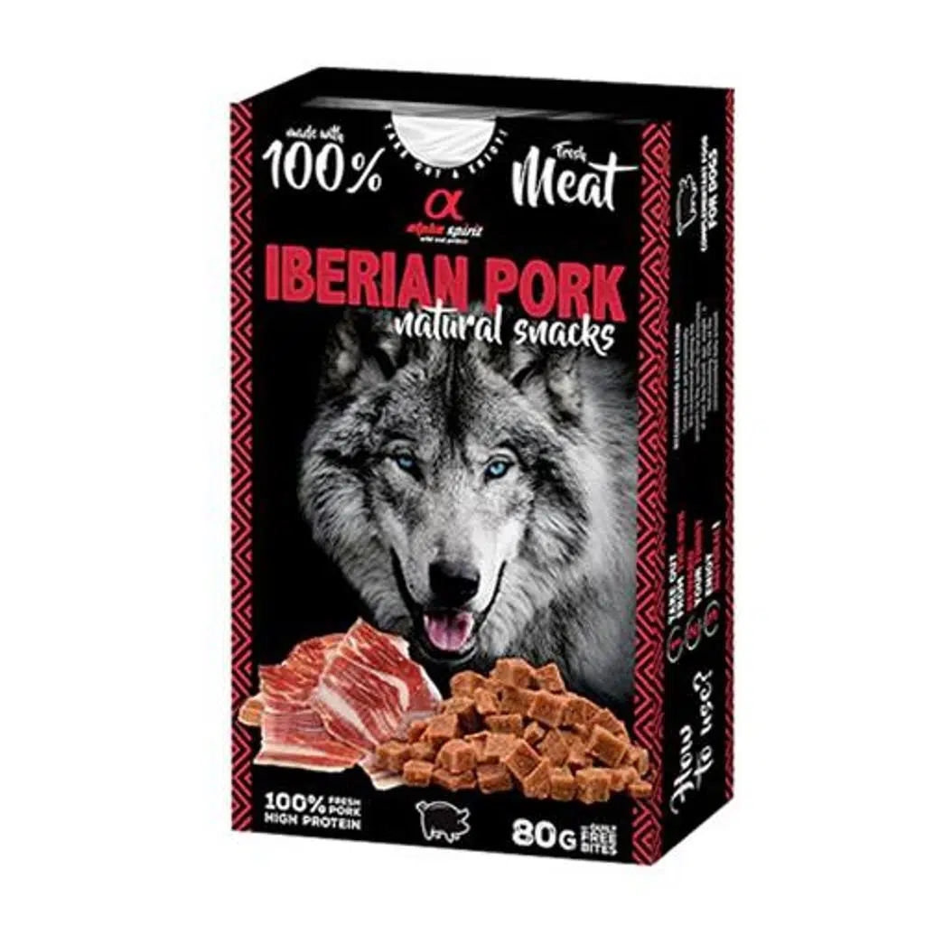 Alpha Spirit Doğal Atıştırmalık Domuz Etli Janbon Köpek Ödülü 80 Gr