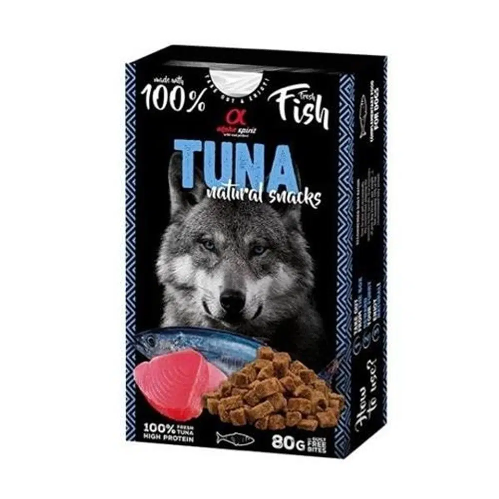 Alpha Spirit Doğal Atıştırmalık Ton Balıklı Köpek Ödülü 80 Gr