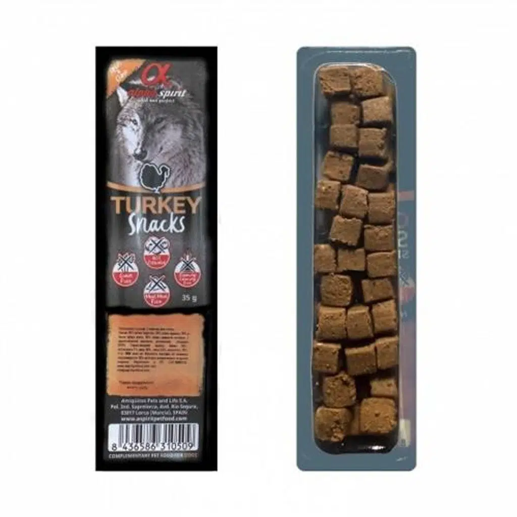 Alpha Spirit Hindili Tahılsız Köpek Ödül Maması 35 Gr