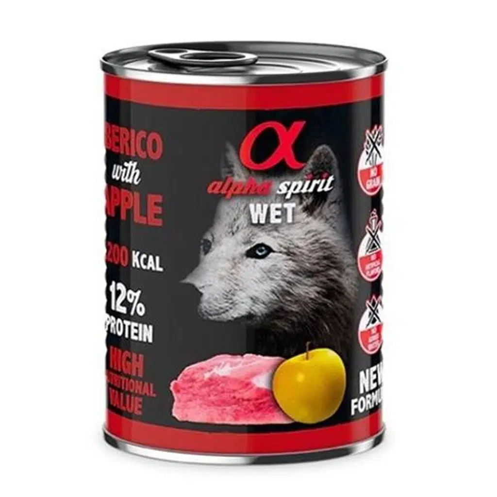 Alpha Spirit Köpek Konservesi Domuzlu Elmalı 400 gr