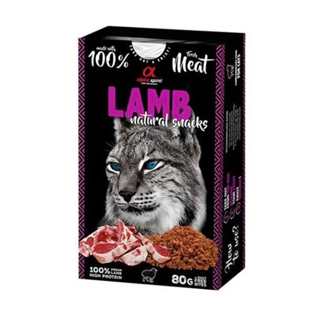 Alpha Spirit Natural Atıştırmalık Kuzu Etli Kedi Ödülü 80 Gr