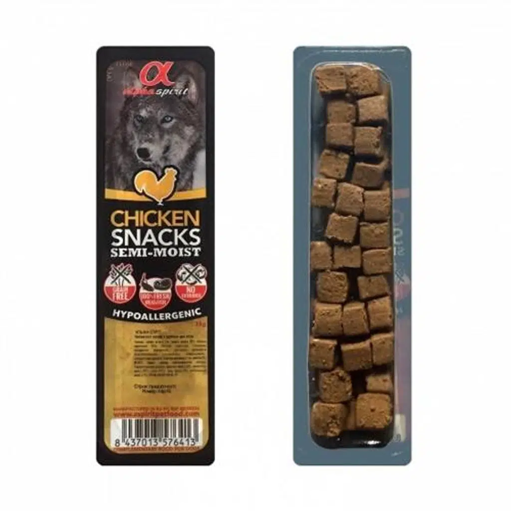 Alpha Spirit Tavuklu Tahılsız Köpek Ödül Maması 35 Gr