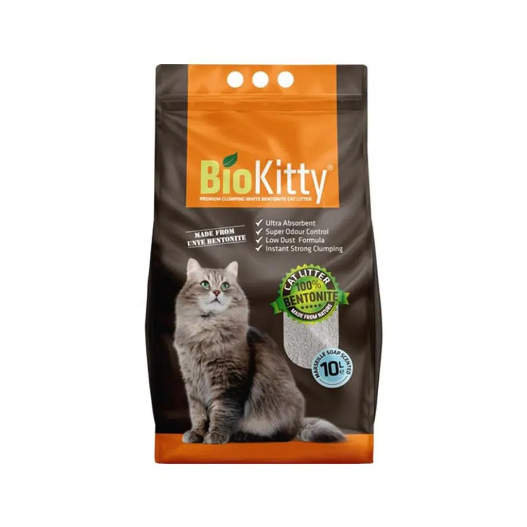 Biokitty Marsilya Sabunlu İnce Taneli Kedi Kumu 10 lt