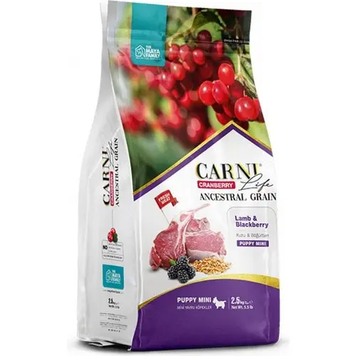 Carni Dog Puppy Kuzu Etli/Bögürtlenli Mini Irk Köpek Maması 7 KG
