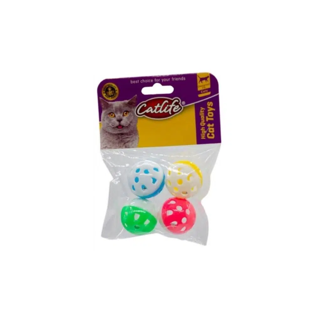 CATLİFE ZİLLİ KEDİ OYUNCAĞI 4LÜ PAKET