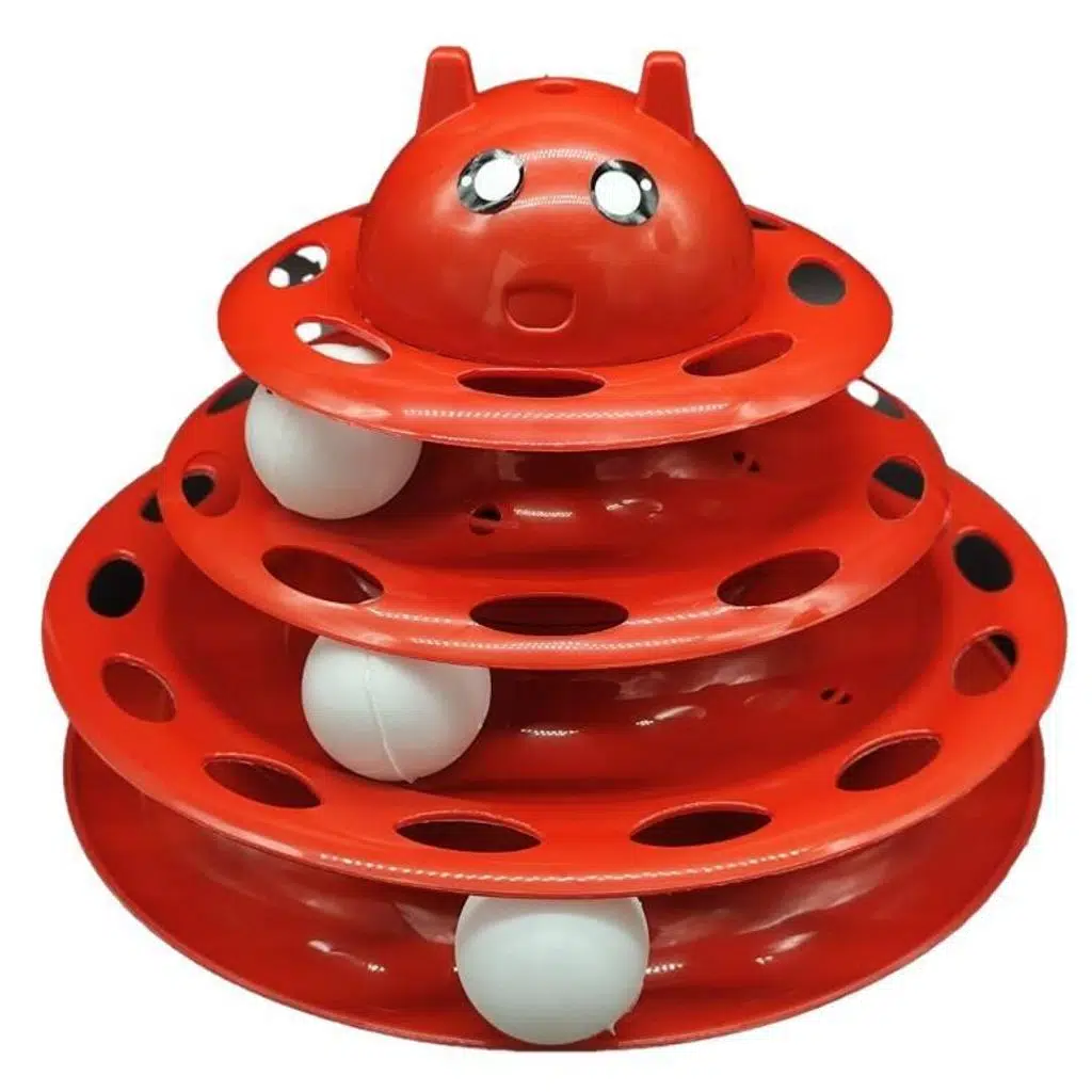 Catlife 3 Katlı Kedi Oyuncağı Karışık Renkli