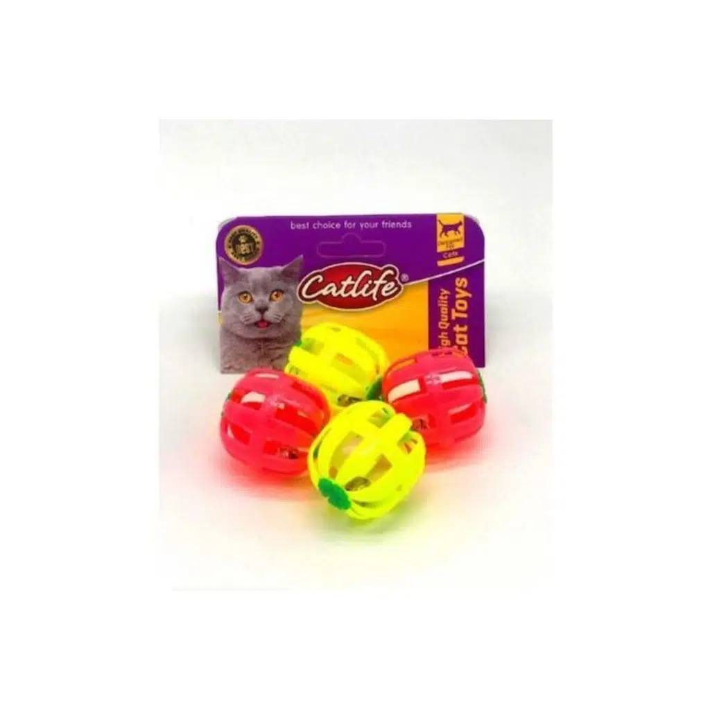 CATLİFE ZİLLİ KEDİ OYUNCAĞI 4LÜ PAKET
