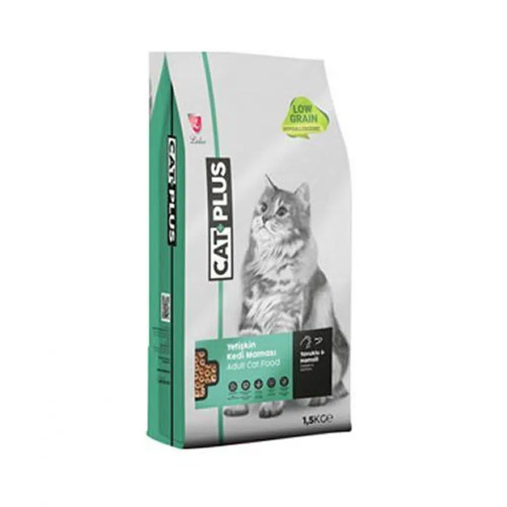 CatPlus Düşük Tahıllı Hipoalerjenik Tavuklu Hamsili Kedi Maması 1,5 Kg