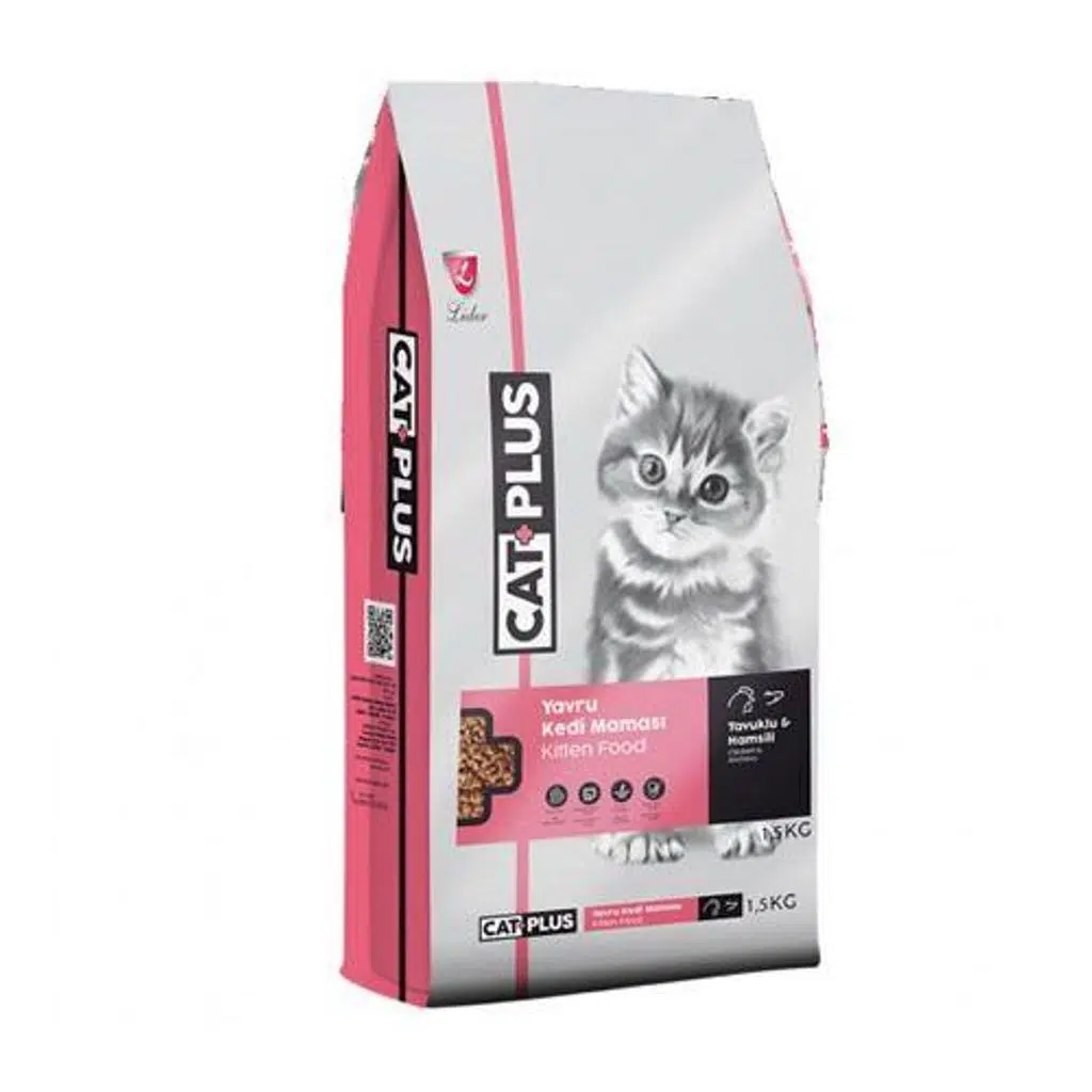 CatPlus Tavuklu Hamsili Yavru Kedi Maması 1,5 Kg