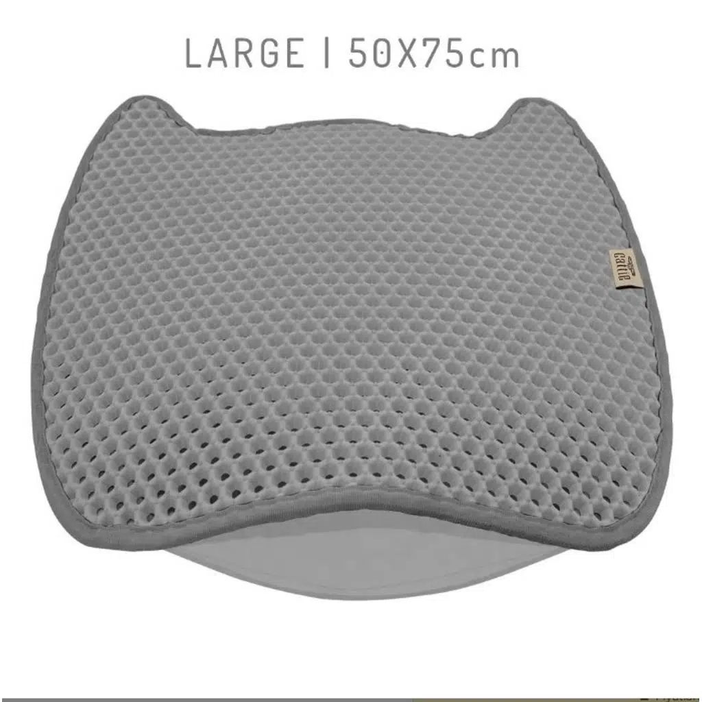 Cattie Taraklı Eva Kedi Kumu Paspası L 50x75cm Gri