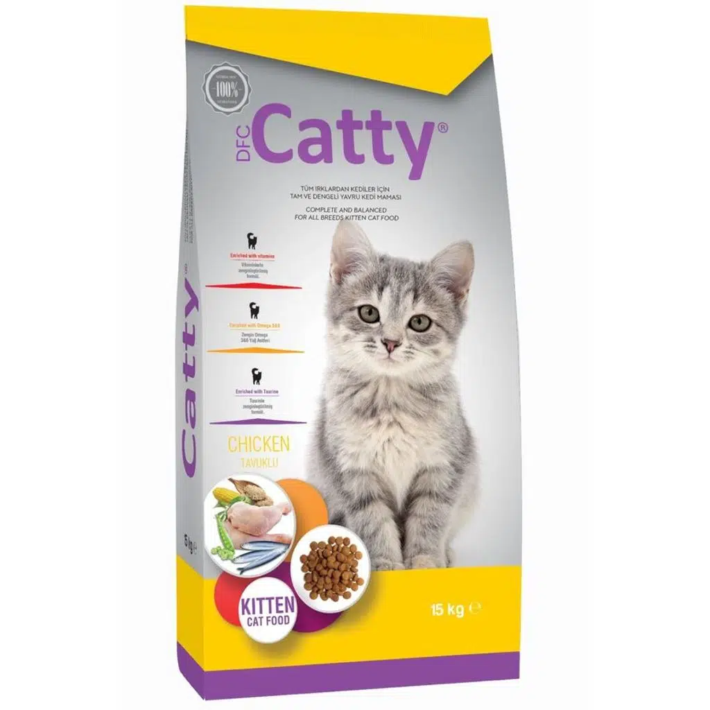 Catty Kitten Tavuklu Yavru Kedi Maması 15 KG