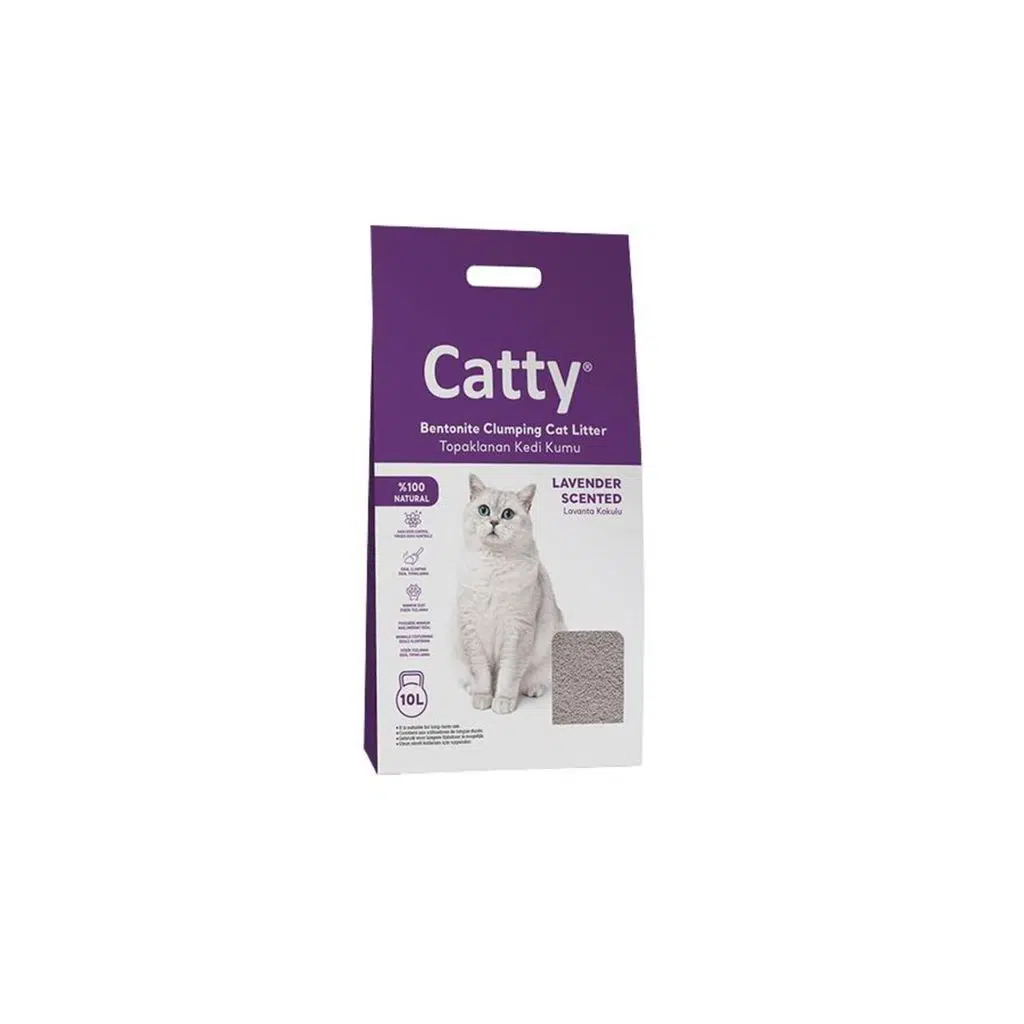 Catty Lavanta Kokulu BentonitKedi Kumu 10 lt
