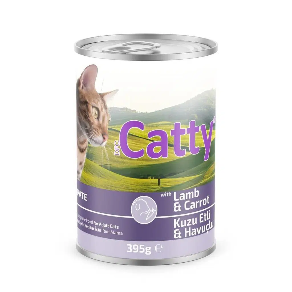 Catty Pate Kuzu Etli Havuçlu Kedi Konservesi 395 Gr