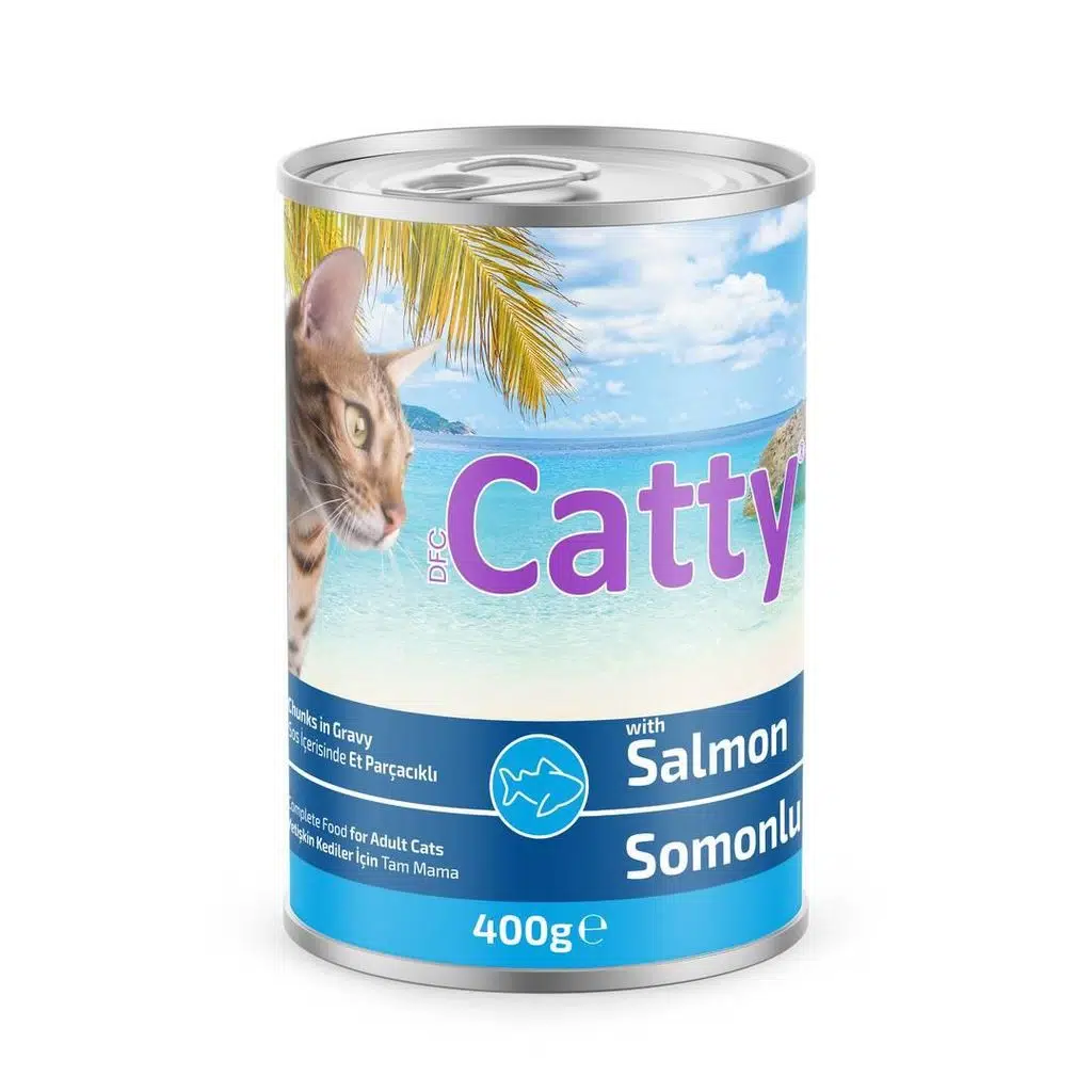 Catty Sos İçinde Somon Balık Etli Kedi Konservesi 400 Gr