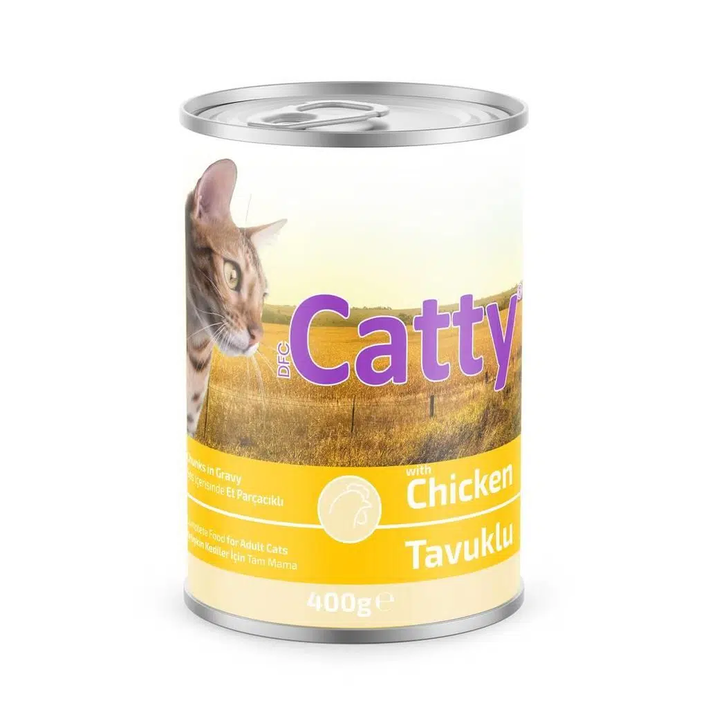 Catty Sos İçindeTavuk Etli Kedi Konservesi 400 Gr