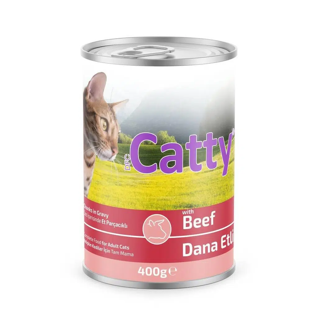 Catty Soslu Dana Etl Kedi Konservesi 395 Gr