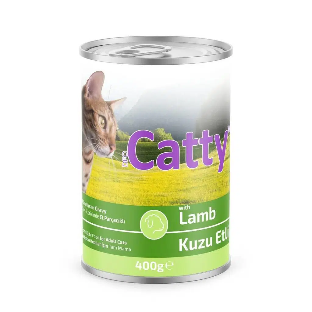 Catty Soslu Kuzu Etli Kedi Konservesi 400 Gr