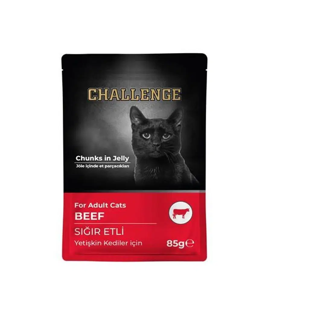 Challenge Sığır Etli Yetişkin Kedi Pouch 85 gr