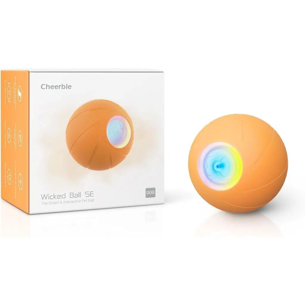 Cheerble Şarjlı Akıllı İneraktif Oyun Topu Turuncu Small 5.5 cm