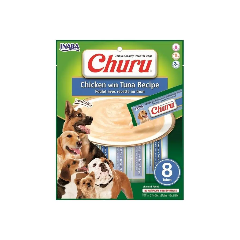 Ciao Churu Ton Balıklı ve Tavuklu Tamamlayıcı Köpek Ödül Maması 8x20 Gr