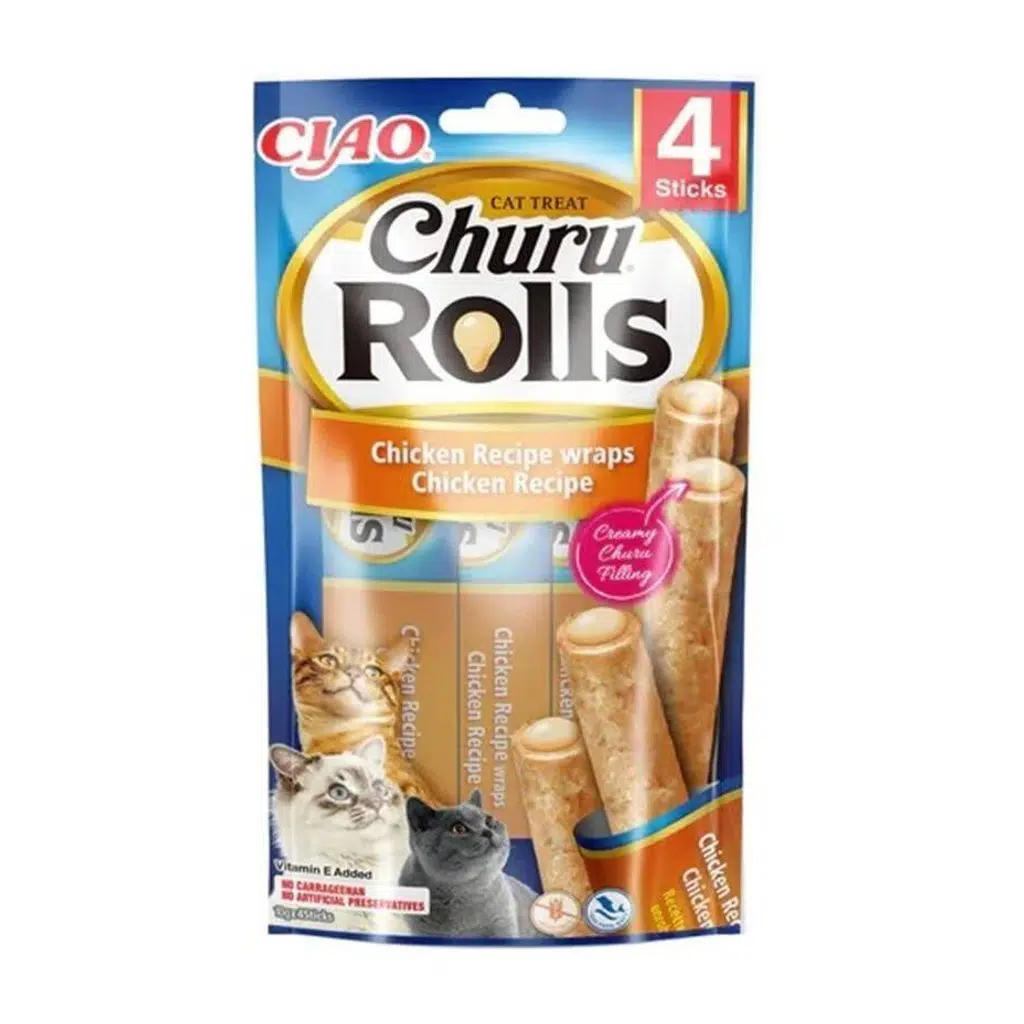 Ciao Sticks Tavuk Sargılı Kedi Ödülü 4 x 10 Gr
