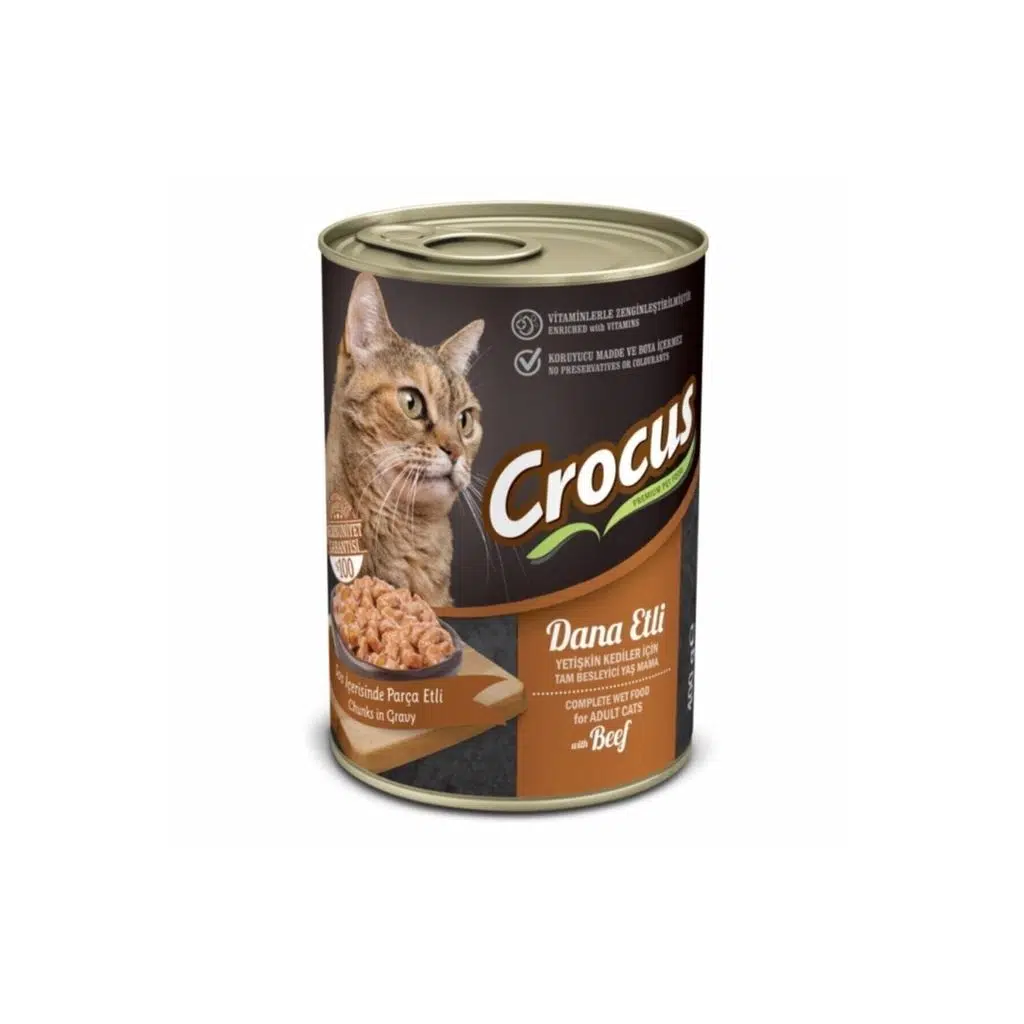 Crocus Dana Etli Kedi Yaş Mama 400gr