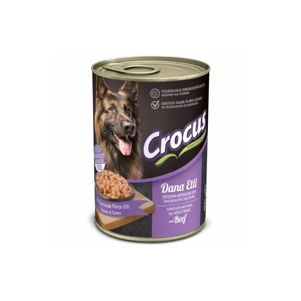 Crocus Dana Etli Köpek Yaş Mama 400gr