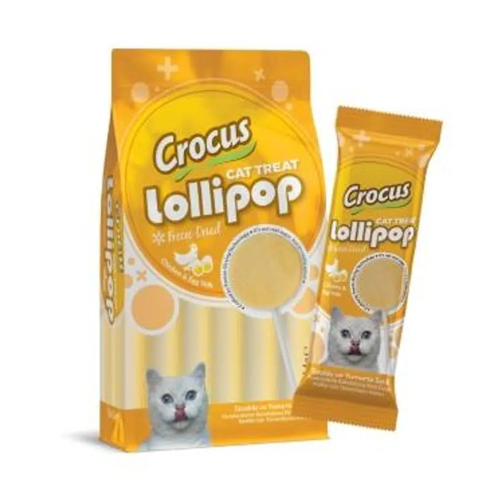 Crocus Tavuklu ve Yumurta Sarılı Kedi Lolipop