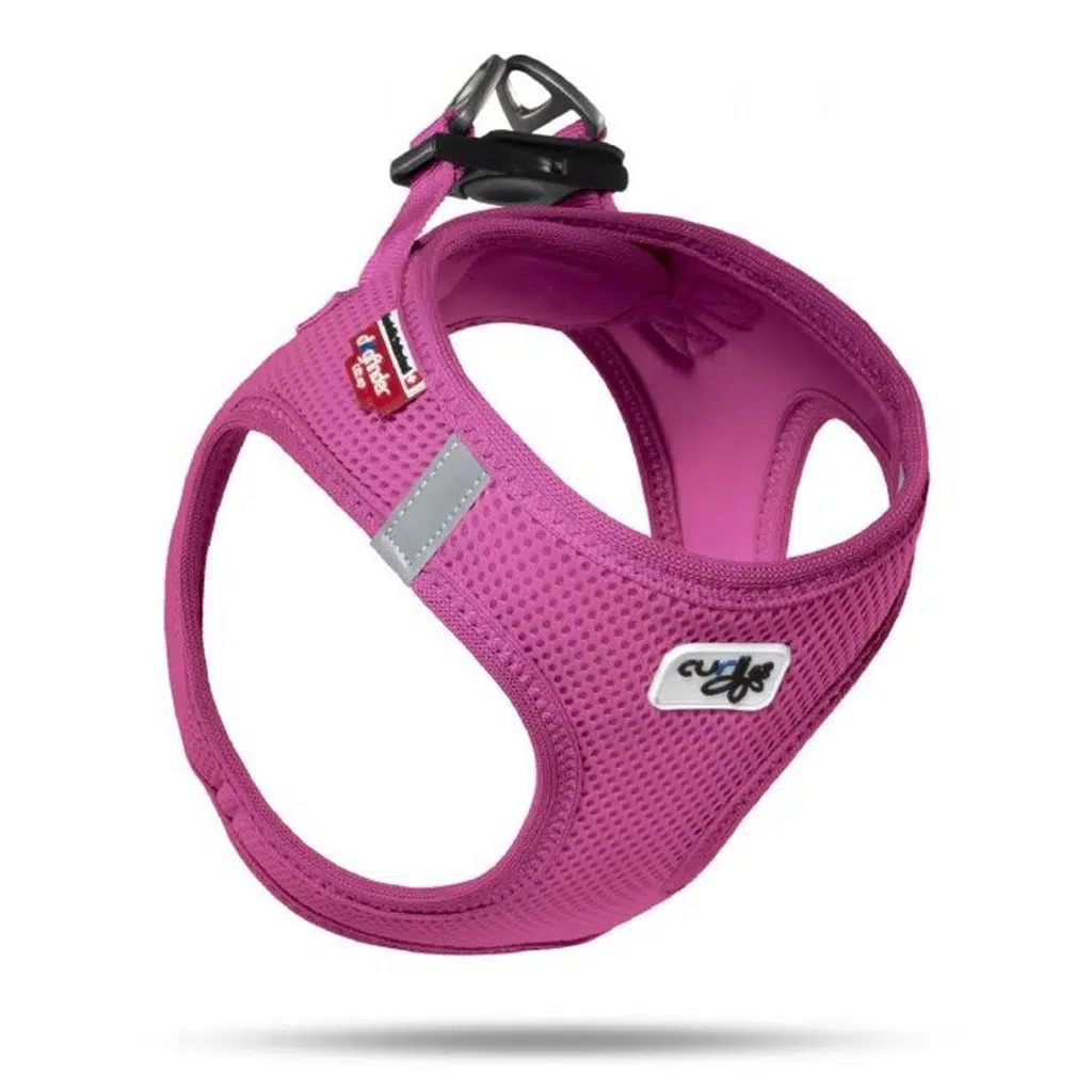 Curli Vest Air-Mesh Harness Köpek GöğüsTasması FUCHSIA 3XS