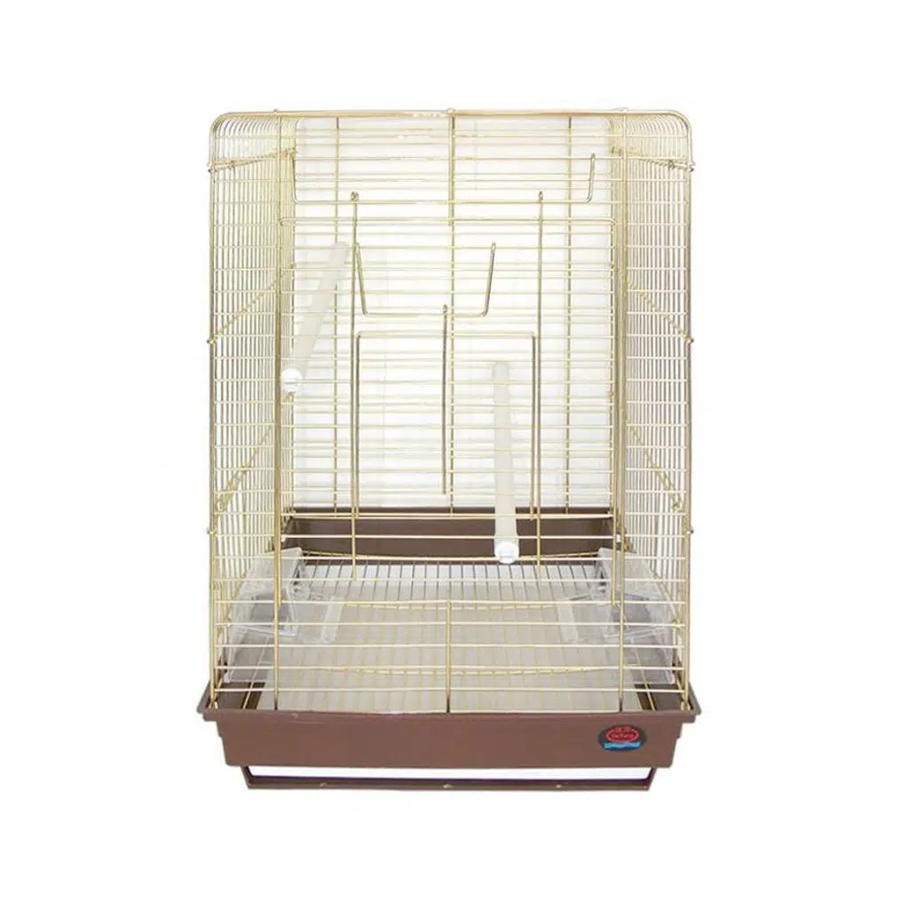 Dayang 1901Papağan kafesi pirinç-40X40X58 cm