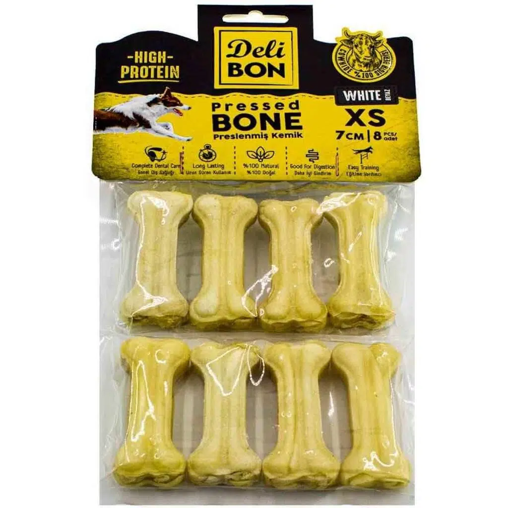 Delibon Deri Pres Kemik beyaz 7 Cm/8 Ad