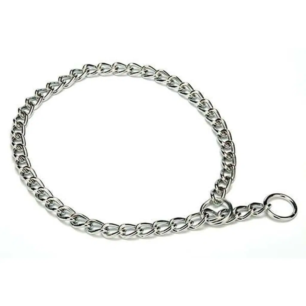 Doggie Chrome Kaplamalı Zincir Boğmalı Tasma 4X-60-70Cm 