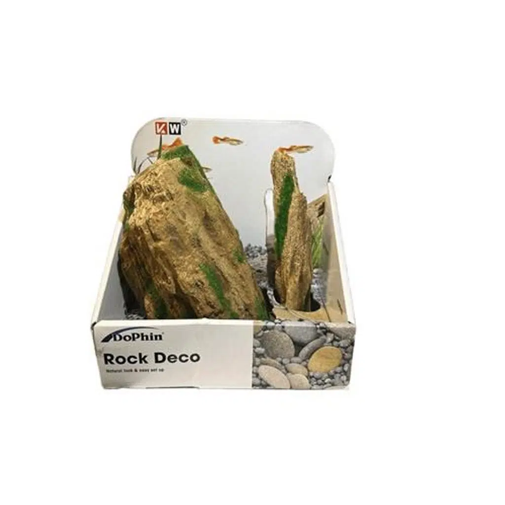 Dophin 2 i Yapay Kaya Yosunlu Akvaryum Dekoru