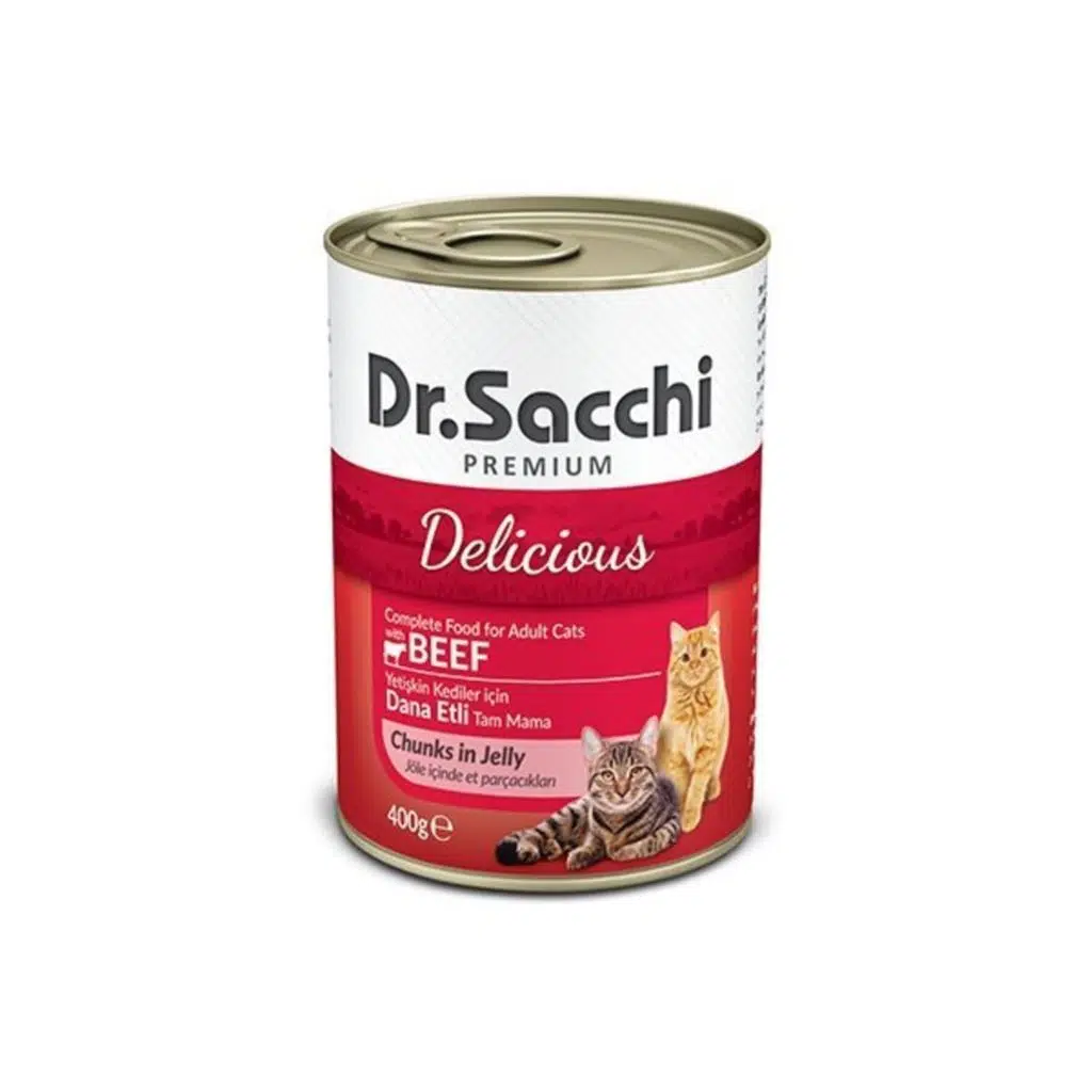 Dr.Sacchi Sığır Etli Kedi Konserve 400gr