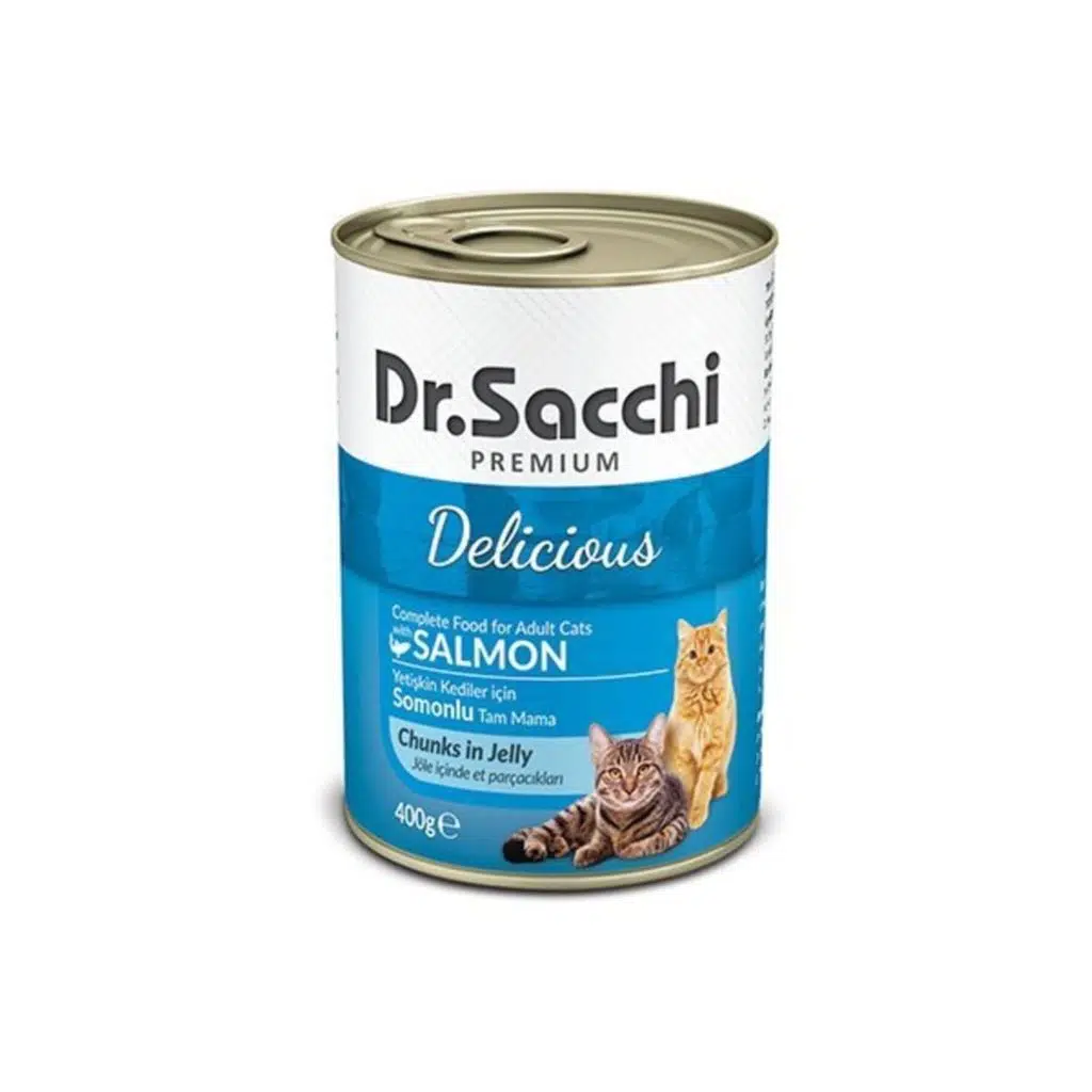 Dr.Sacchi Somonlu Kedi Konservesi400gr