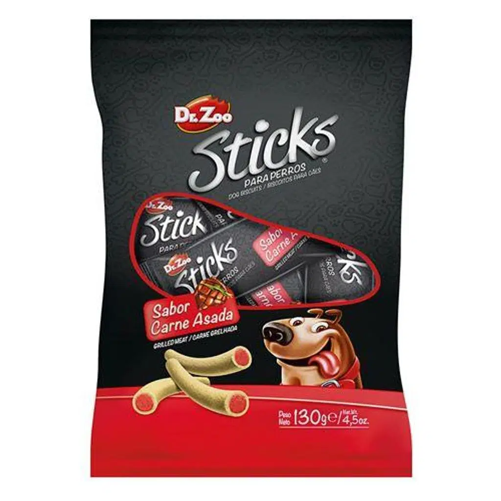 Dr.Zoo Mini Sticks Izgara Etli Köpek Ödülü 130gr