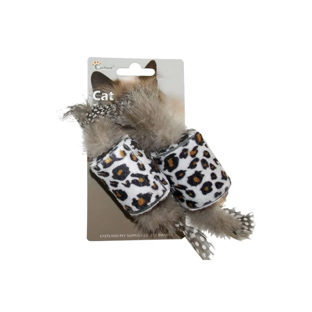 Eastland peluş tüylü leopar oyuncak 2 li 4 Cm