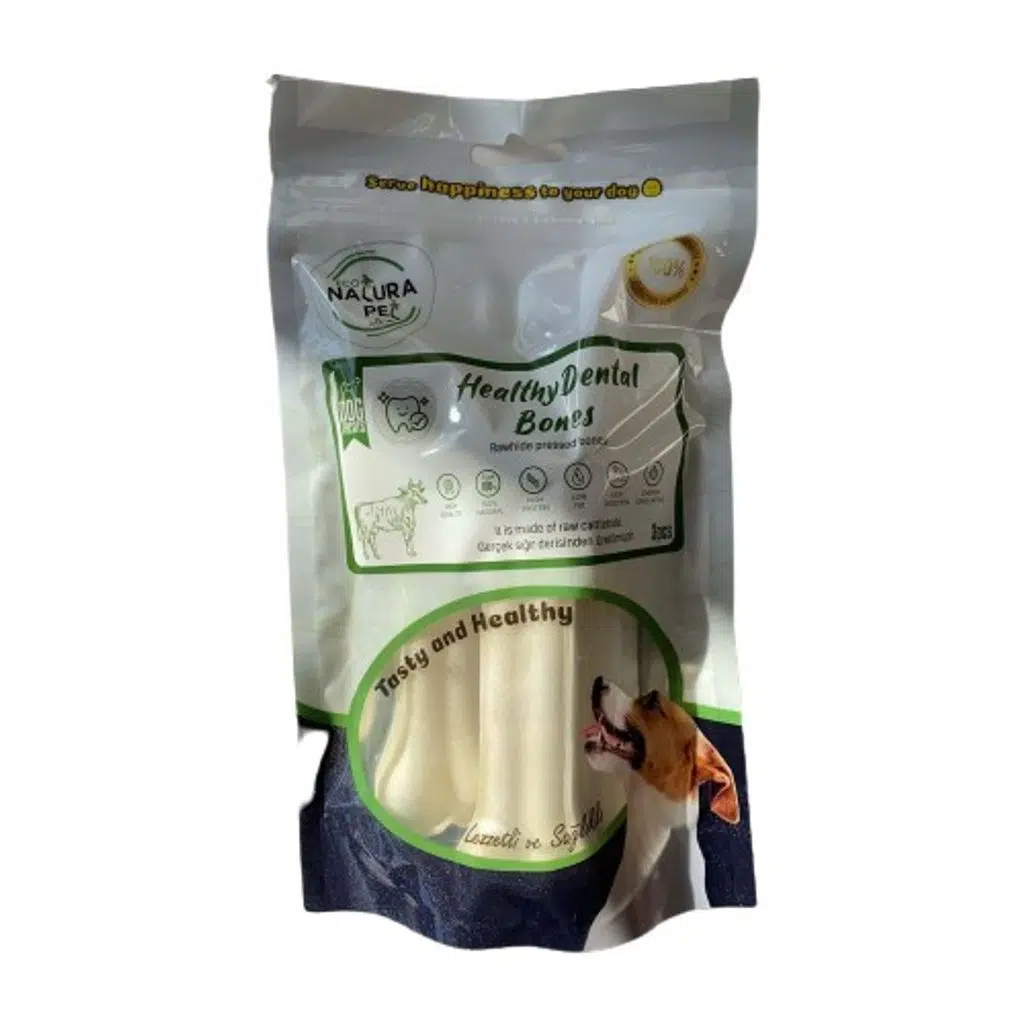 Eco Natura Pet Healty Dental Bones Beyaz Pres Kemik 13cm 3lü