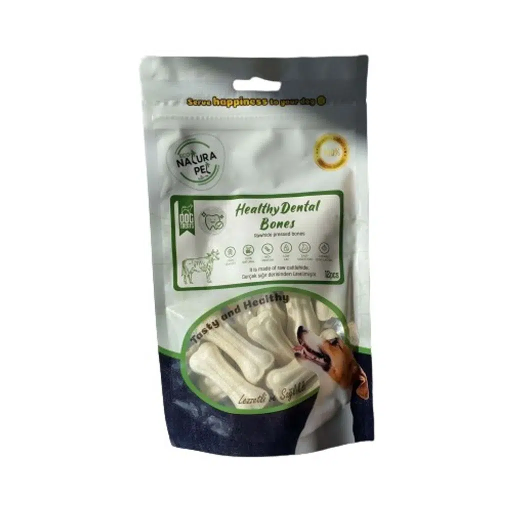 Eco Natura Pet Healty Dental Bones Beyaz Pres Kemik 5cm 12li