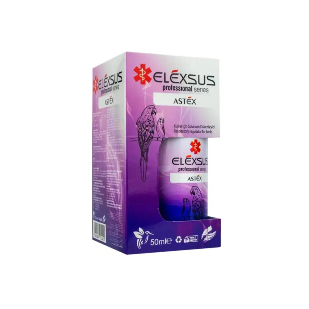 Elexsus Astex Kuşlar Için Solunum Düzenleyici 50ml