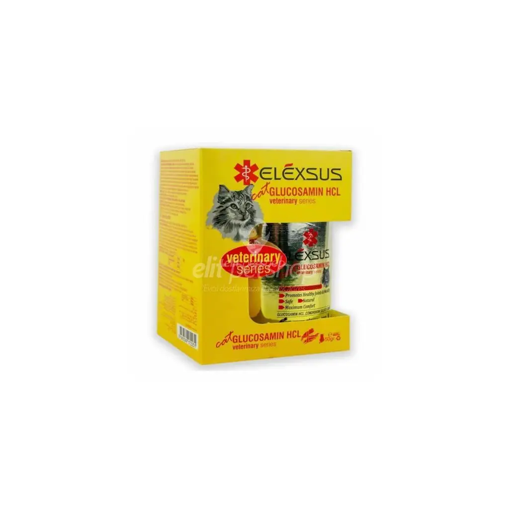 Elexsus Glikozamin HCL tablet kedi 50 Gr