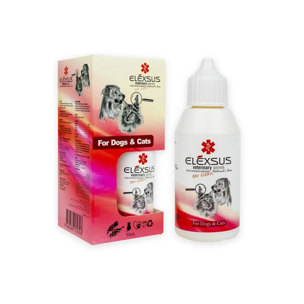 Elexsus Kedi/Köpek Kulak Temizleme Solisyonu 50ml