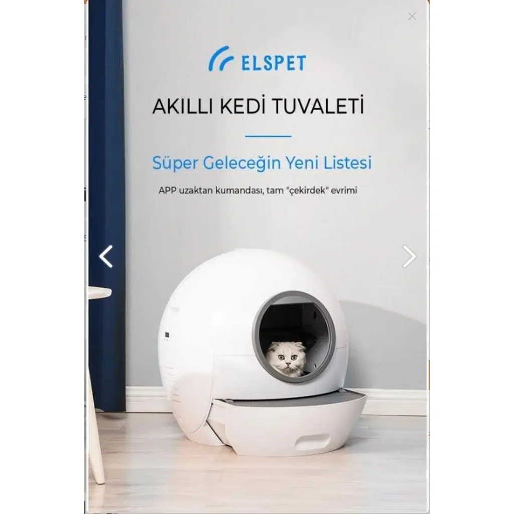 Els Pet Otomatik Smart Pro Akıllı Kedi Tuvaleti