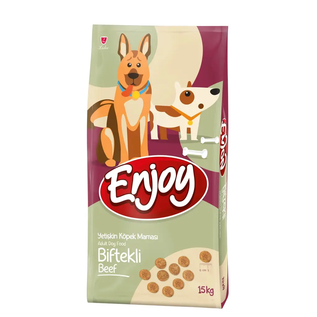 Enjoy Biftekli Köpek Maması 15Kg
